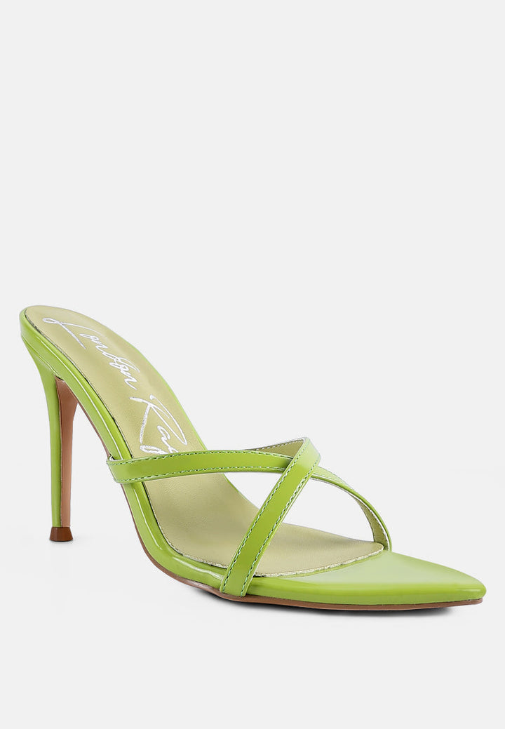 spellbound high heel pointed toe sandals by ruw#color_avocado