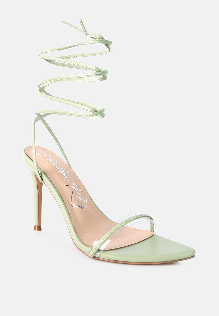 sphynx high heel lace up heels by ruw#color_mint