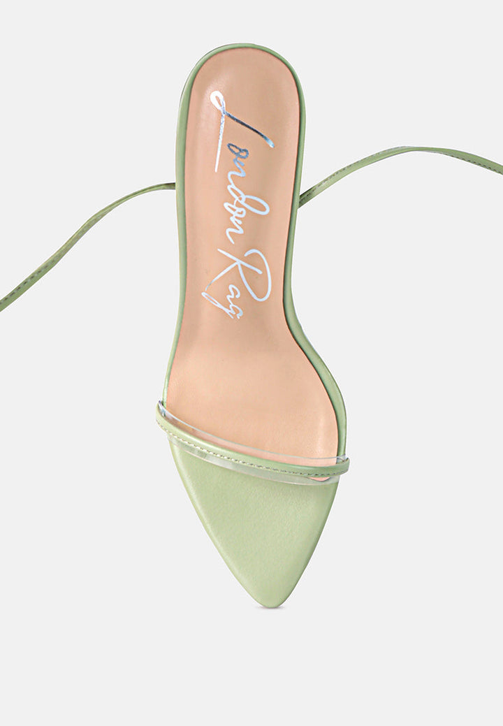 sphynx high heel lace up heels by ruw#color_mint