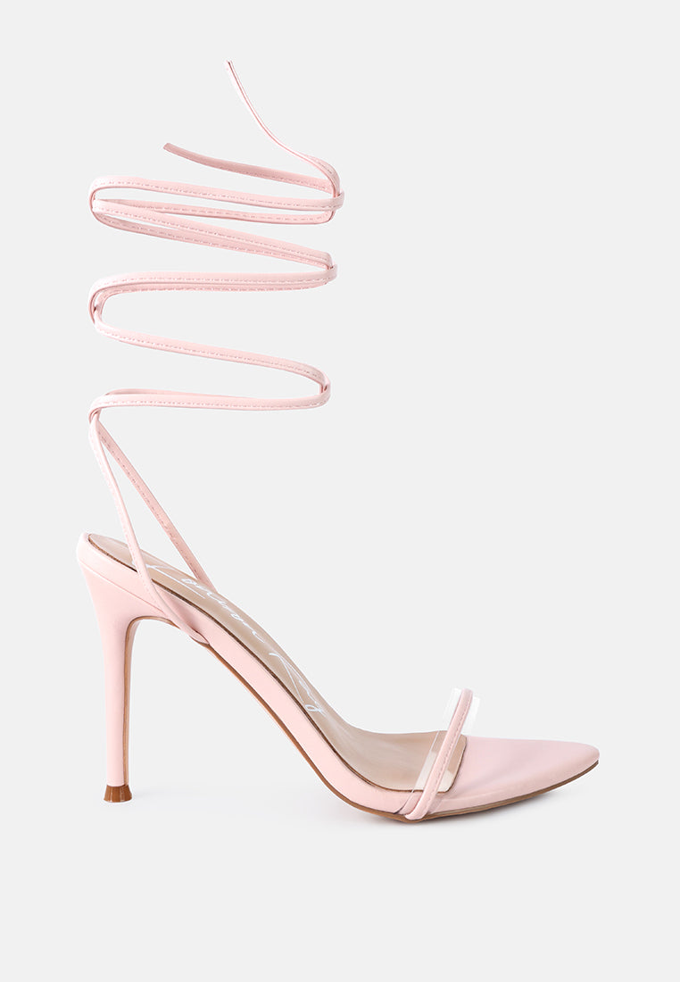 sphynx high heel lace up heels by ruw#color_pink