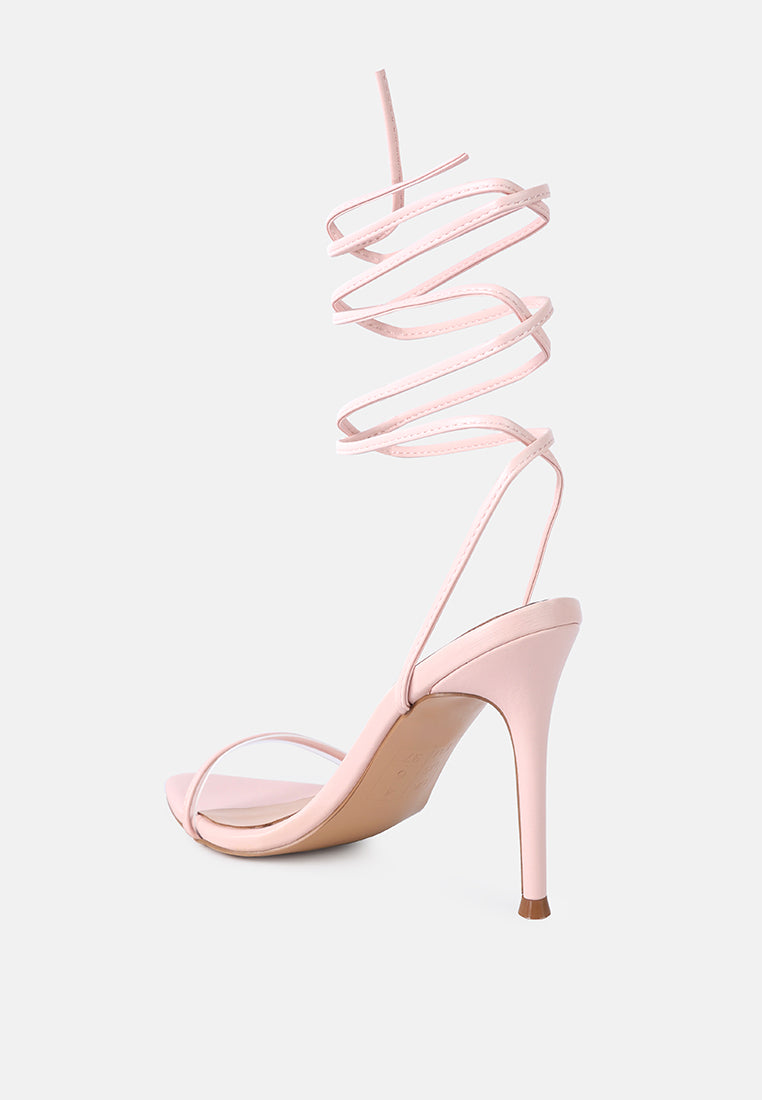 sphynx high heel lace up heels by ruw#color_pink