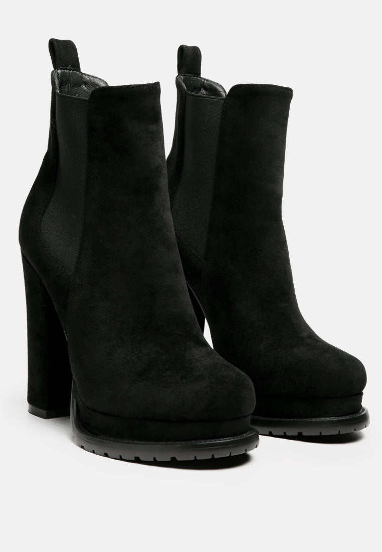 spire suede block heeled boots by ruw#color_black