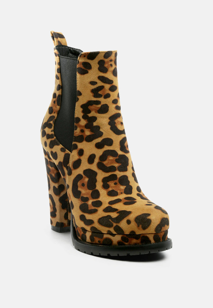 spire suede block heeled boots by ruw#color_leopard