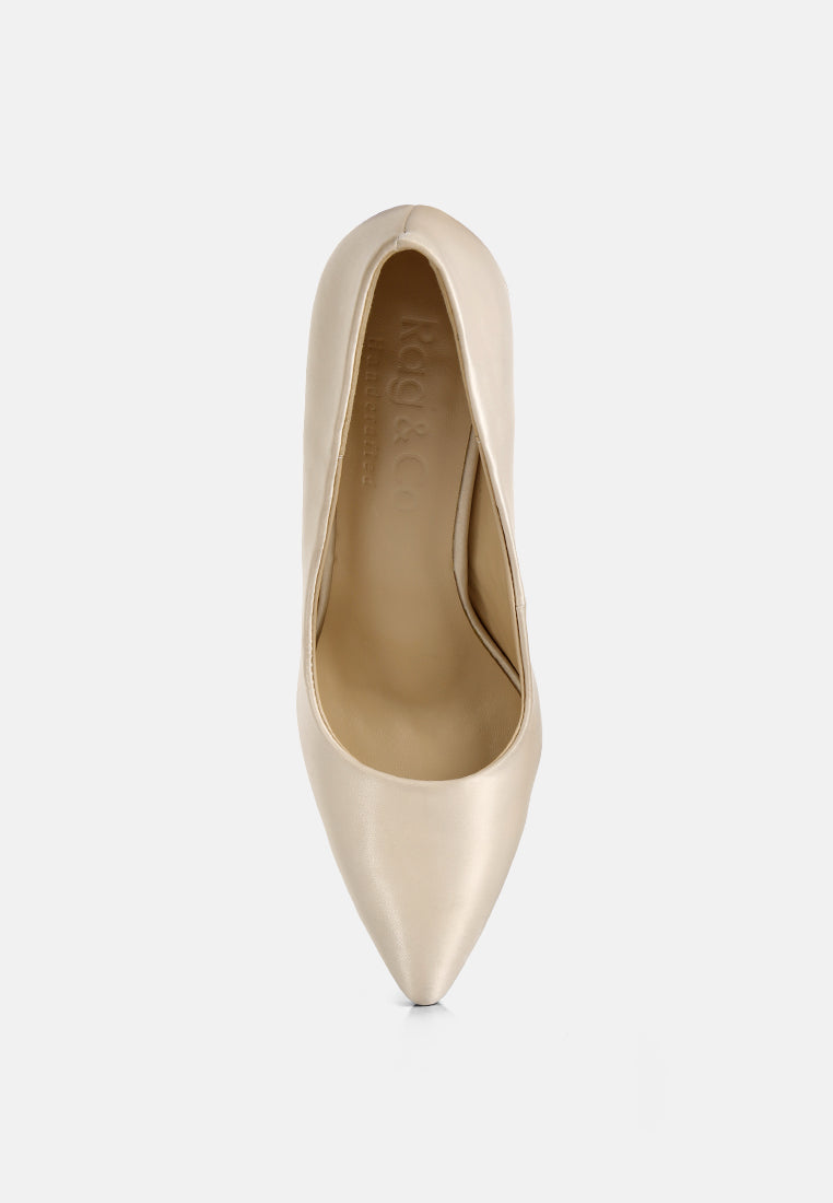 stakes clear high heel satin pump heels by ruw#color_nude