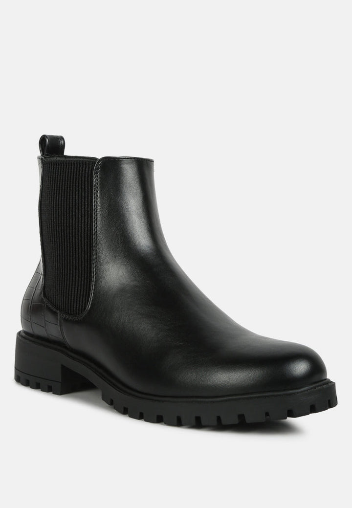 stella croc back chelsea boots by ruw#color_black