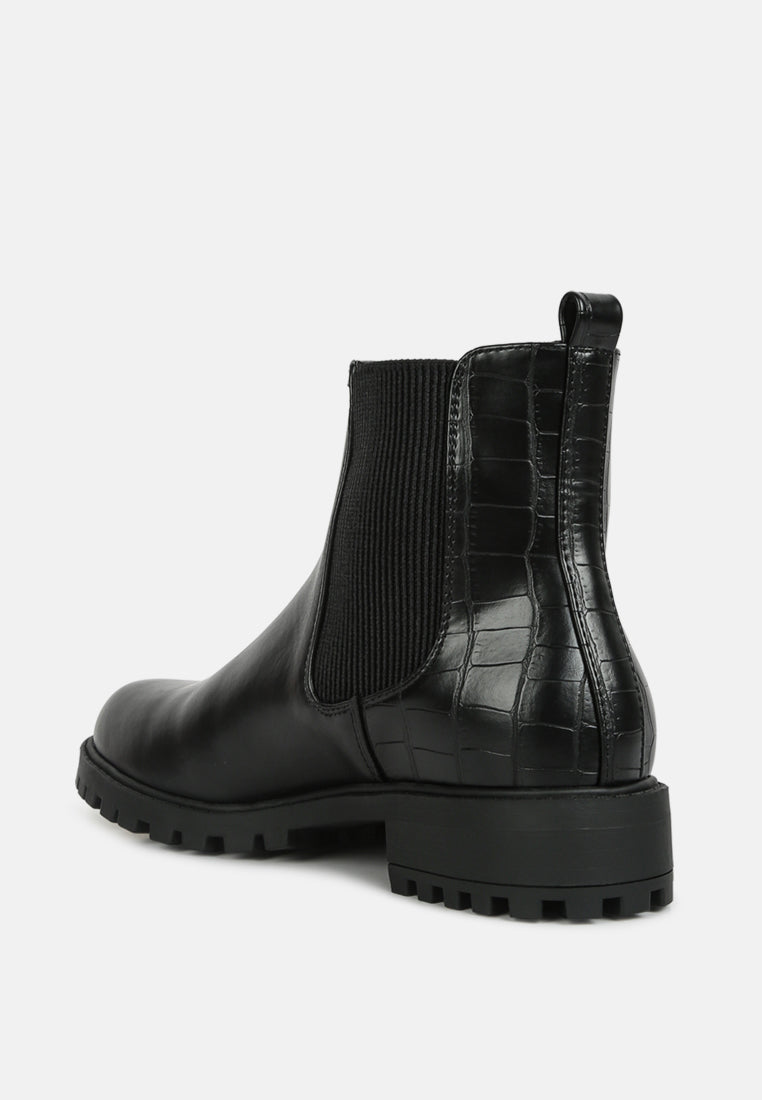 stella croc back chelsea boots by ruw#color_black