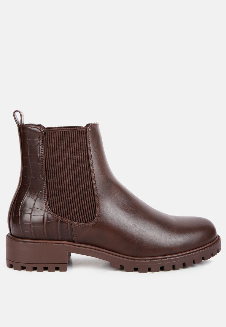 stella croc back chelsea boots by ruw#color_brown