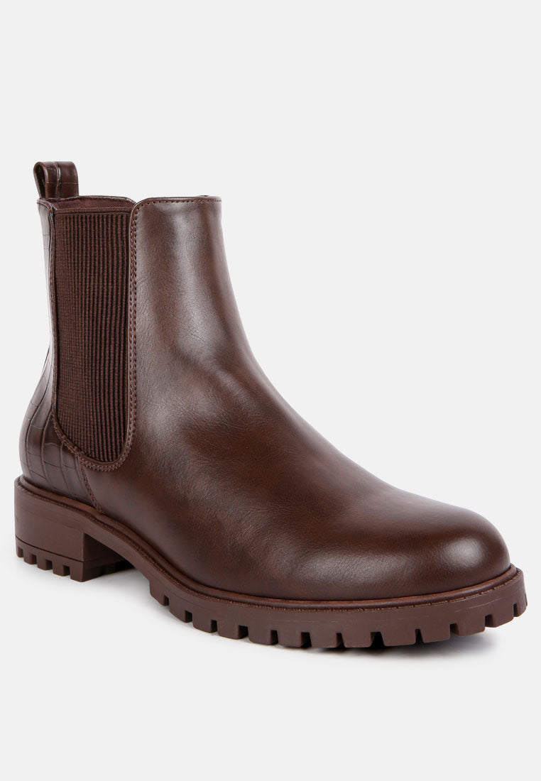 stella croc back chelsea boots by ruw#color_brown