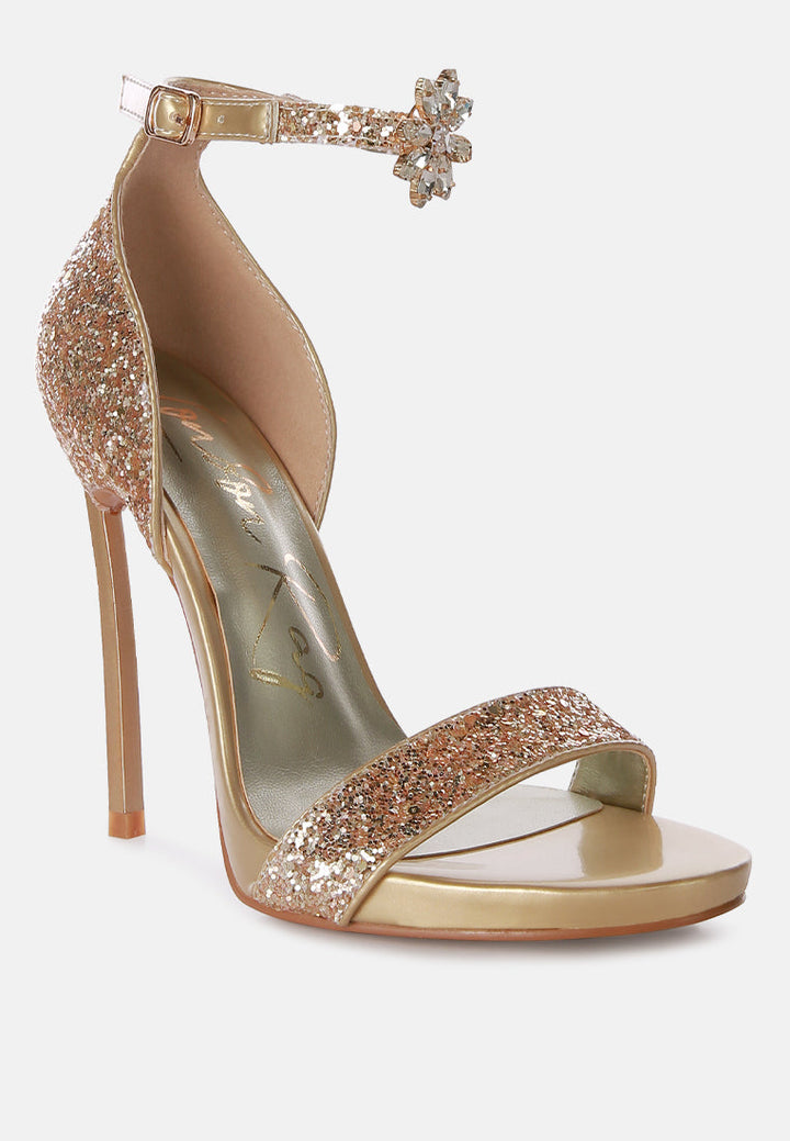 straight fire high heel glitter stilettos by ruw#color_gold