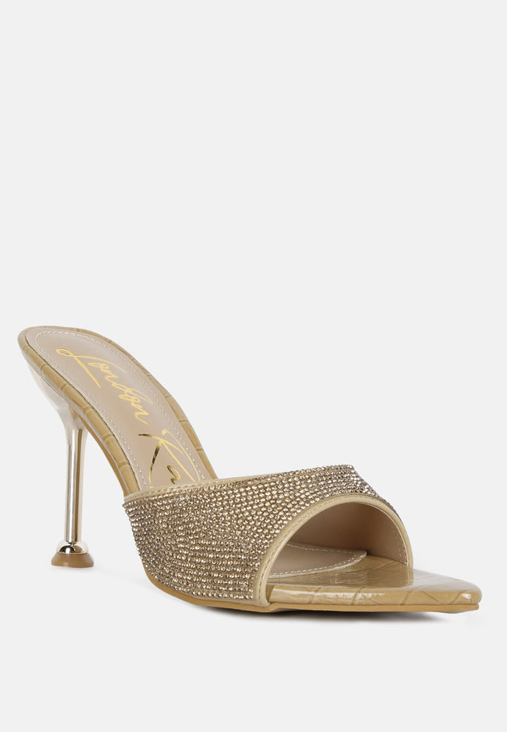 sundai rhinestone embellished stiletto sandals by ruw#color_beige-gold