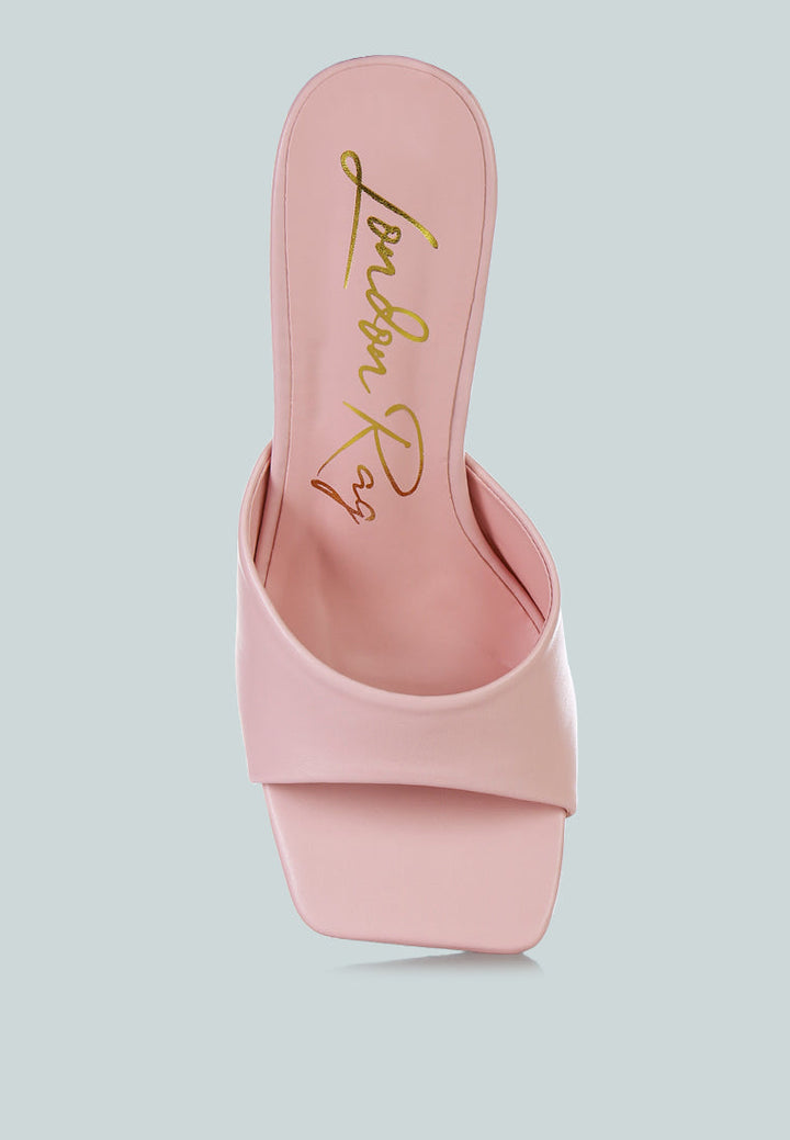 sweet16 clear spool heel sandals by ruw#color_pink