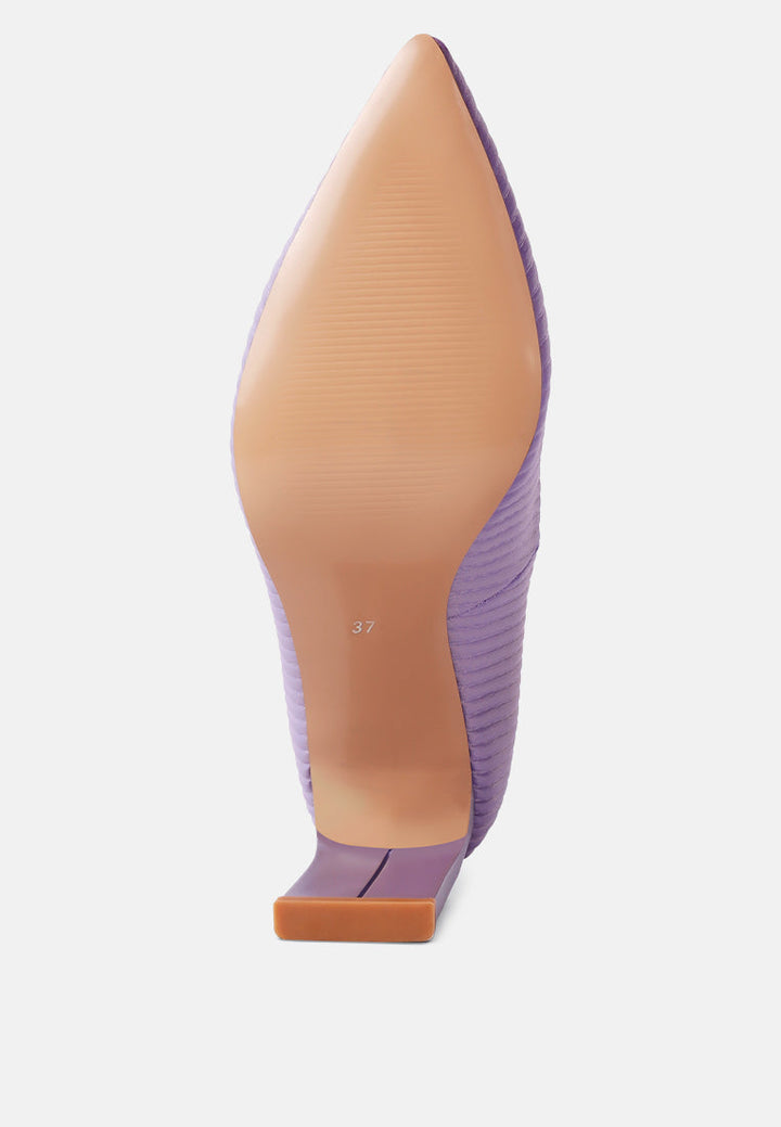 tickles italian block heel pumps by ruw#color_purple