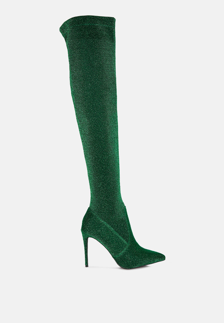 tigerlily knitted stiletto long boots by ruw#color_green