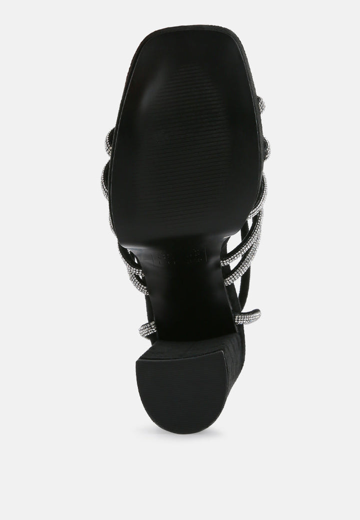 tricks high block heel sandals by ruw#color_black