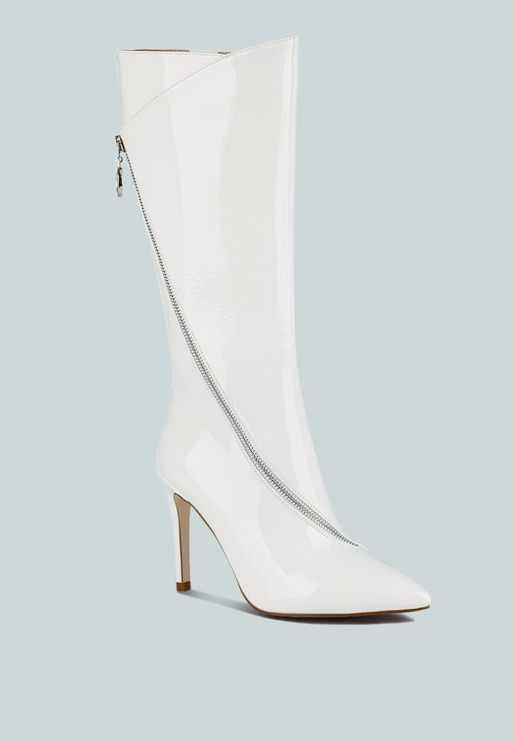 tsaroh zip around calf boot by ruw#color_white