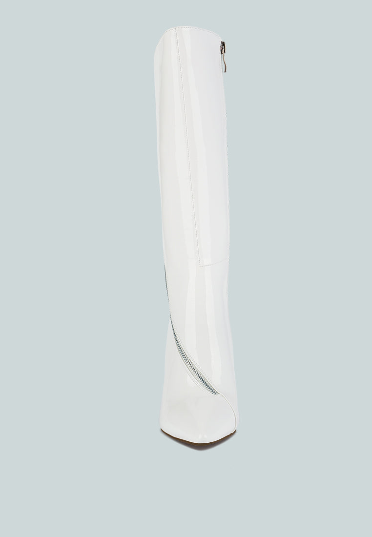 tsaroh zip around calf boot by ruw#color_white
