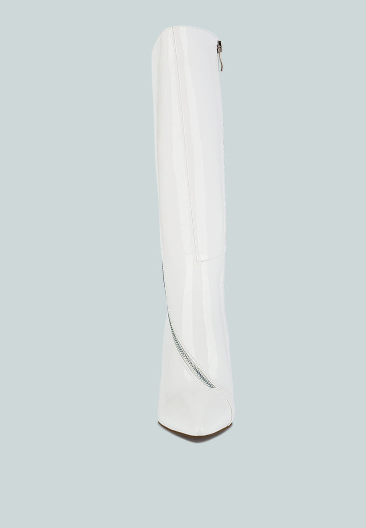 tsaroh zip around calf boot by ruw#color_white