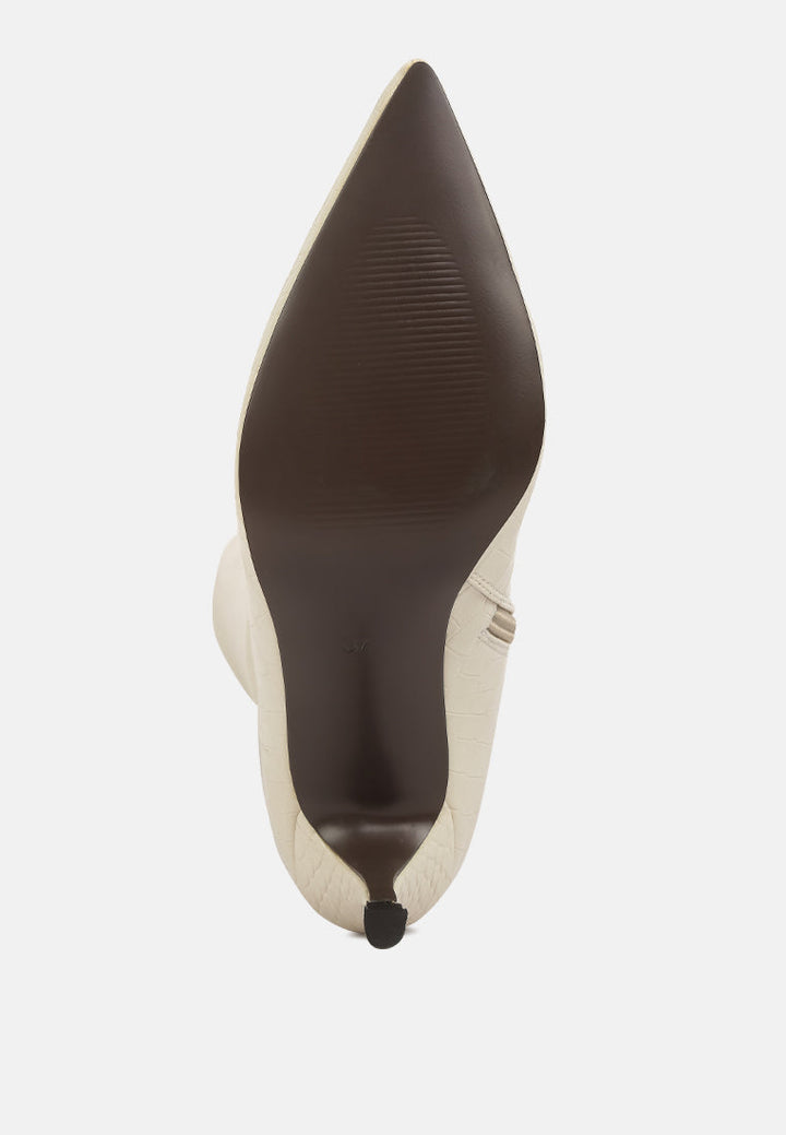 uptown pointed mid heel calf boots by ruw#color_beige