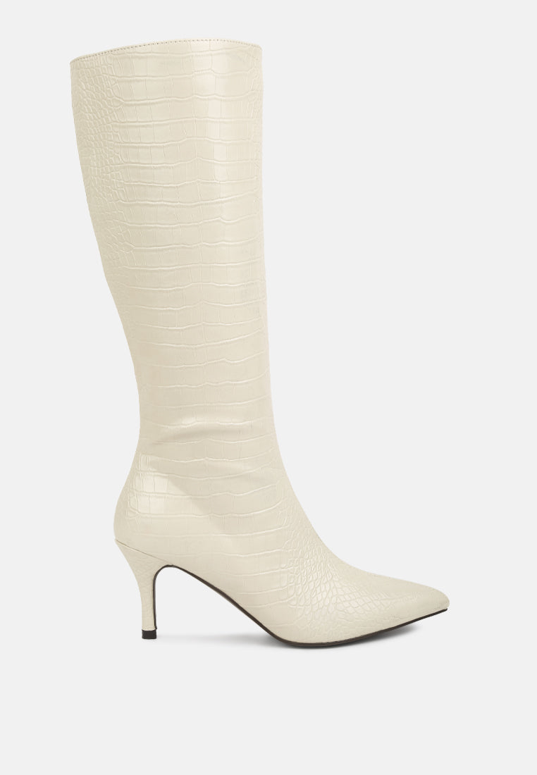 uptown pointed mid heel calf boots by ruw#color_beige