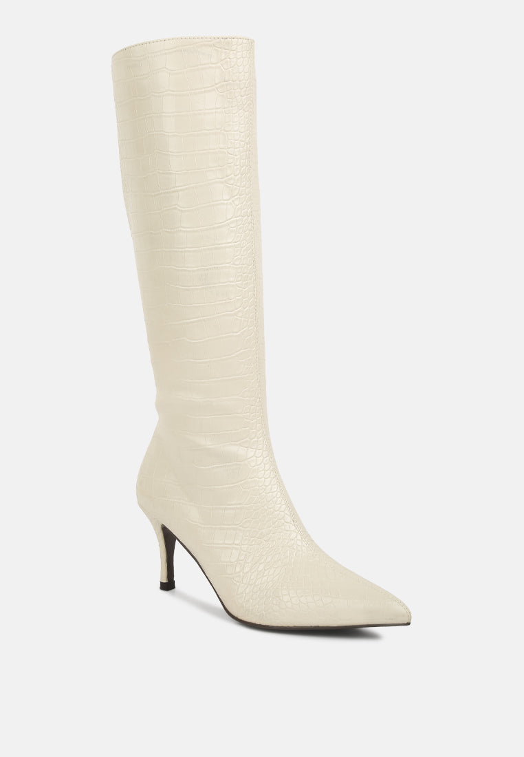 uptown pointed mid heel calf boots by ruw#color_beige