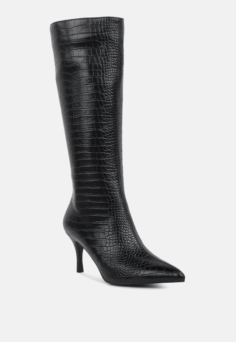 uptown pointed mid heel calf boots by ruw#color_black