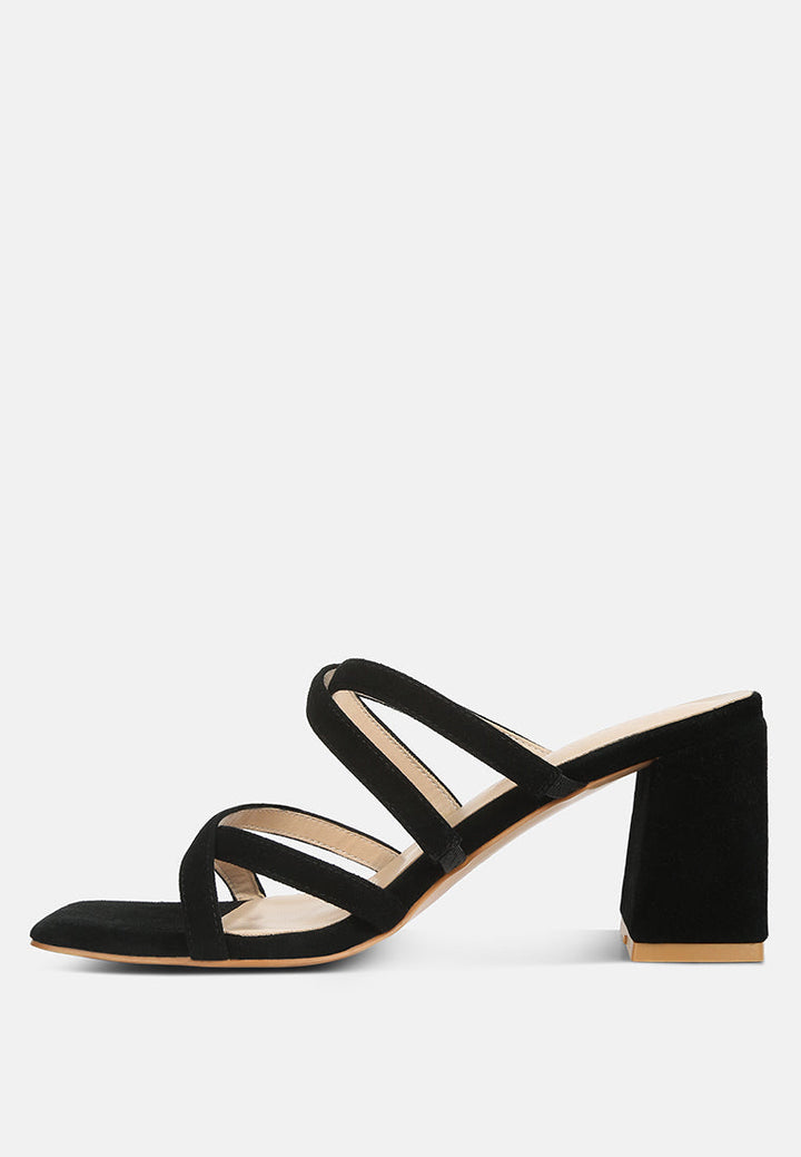 valentina strappy casual block heel sandals by ruw#color_black