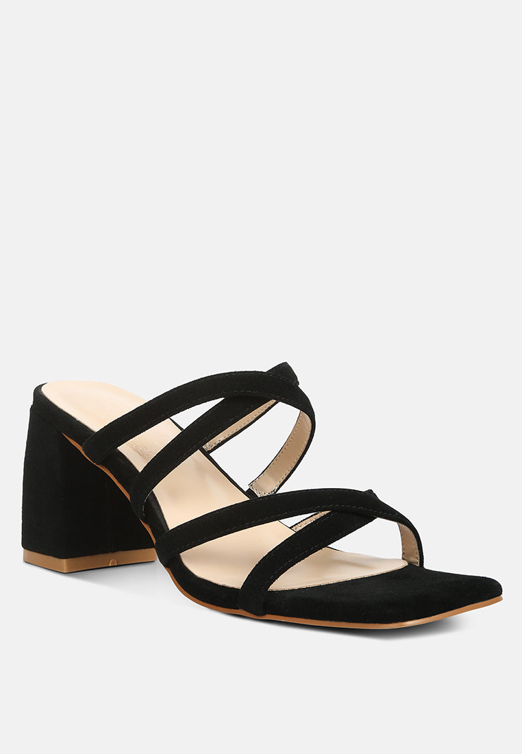 valentina strappy casual block heel sandals by ruw#color_black