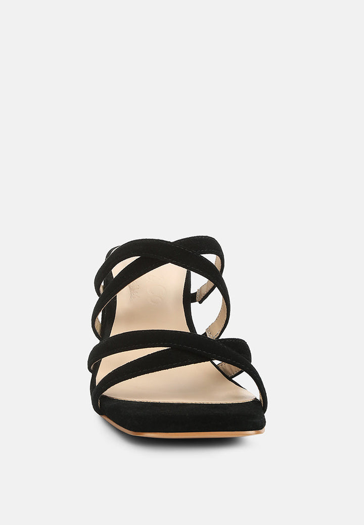 valentina strappy casual block heel sandals by ruw#color_black