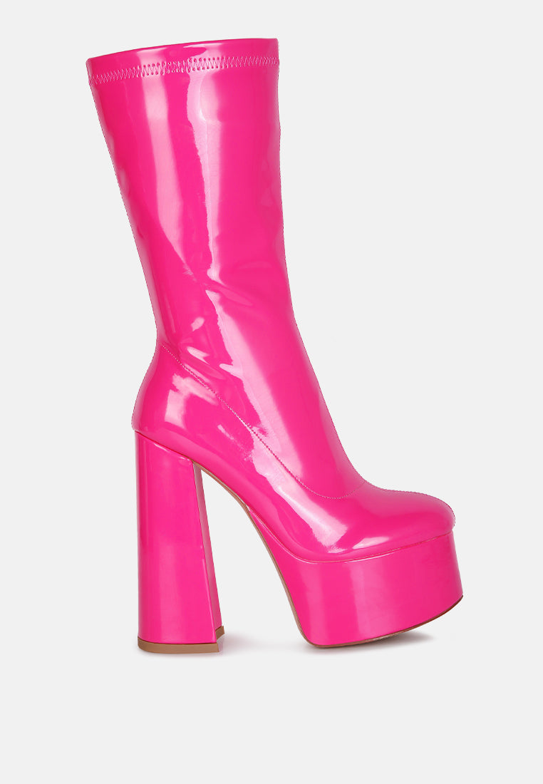 vinkele block heeled ankle boot by ruw#color_fuchsia