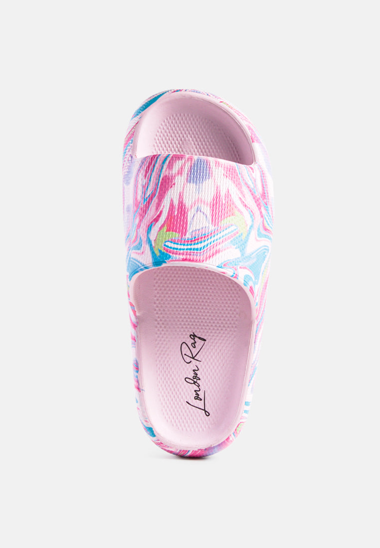 whirl marbling dip dye slides by ruw#color_pink