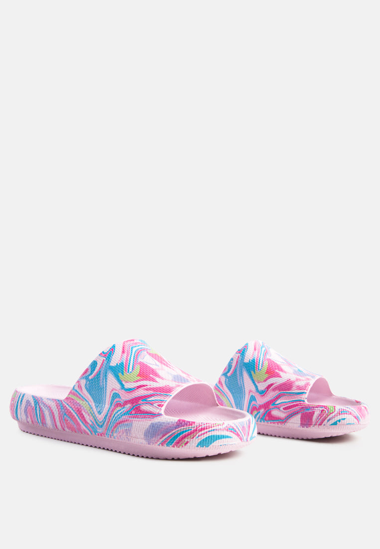 whirl marbling dip dye slides by ruw#color_pink