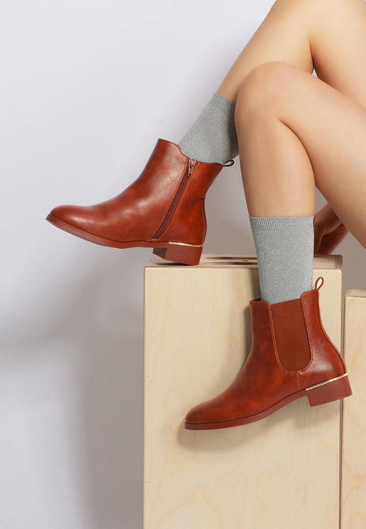 yacht winter basic ankle boots by ruw#color_brown