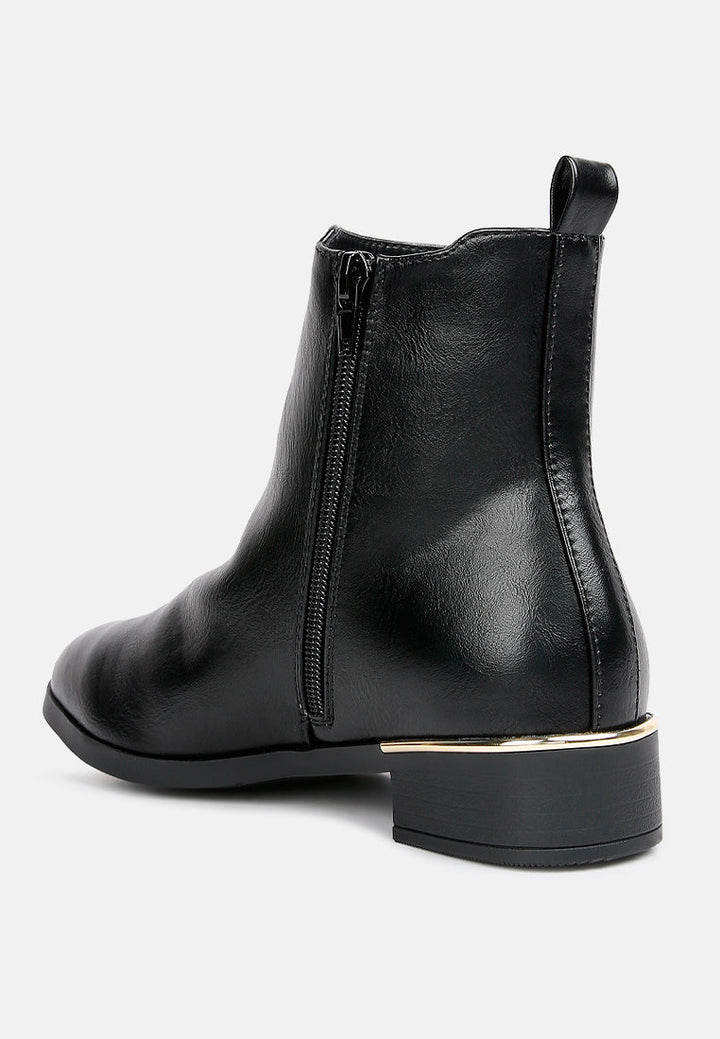 yacht winter basic ankle boots by ruw#color_black