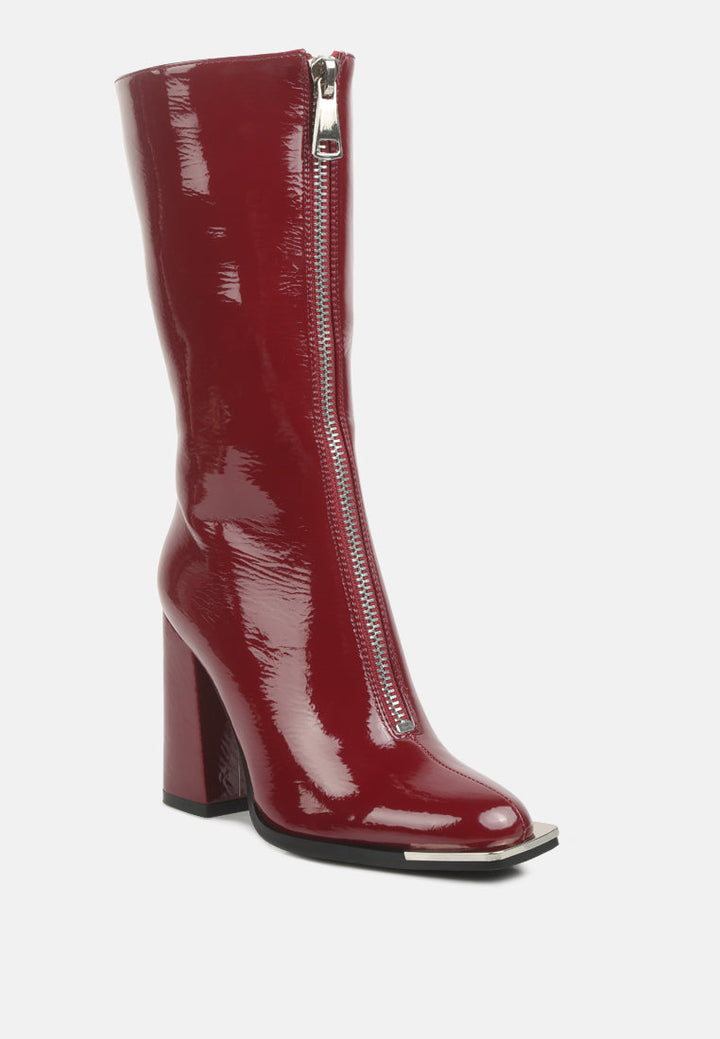 year round high heeled calf boots by ruw#color_burgundy