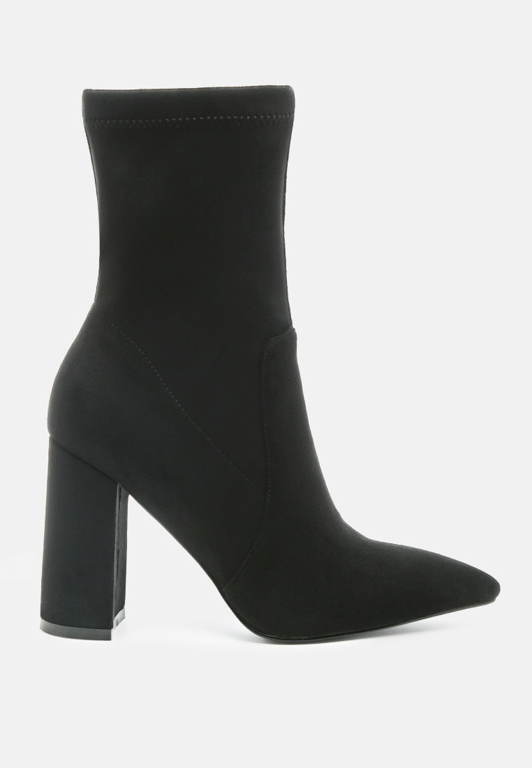 zahara faux suede block heeled boots by ruw#color_black