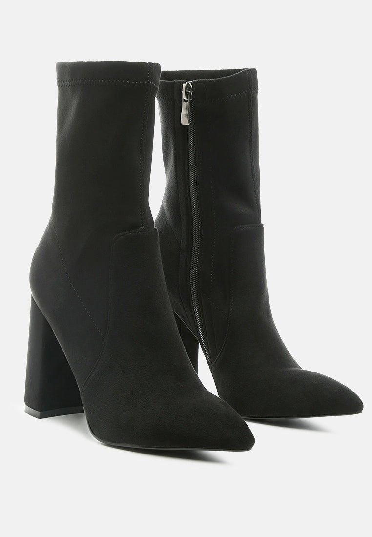 zahara faux suede block heeled boots by ruw#color_black