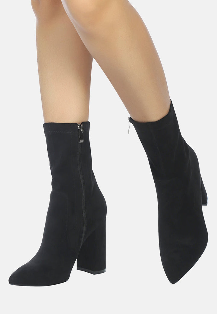 zahara faux suede block heeled boots by ruw#color_black