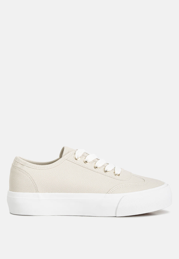 zenda chunky flatform sneakers by ruw#color_off-white